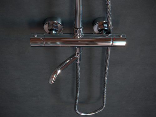 Душевая система Laguraty 17050 Хром латунь на стену