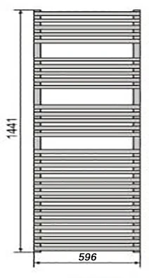 Водяной полотенцесушитель Zehnder Forma Spa LF-150-060 Белый