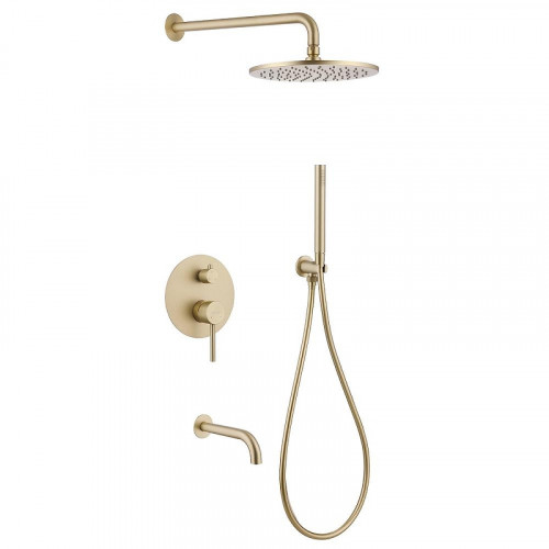Душевая система Abber Wasser Kreis AF8117G Золото матовое