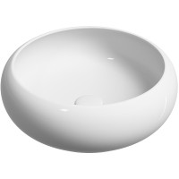 Раковина-чаша Ceramicanova Element 36 CN6050 Белая глянцевая фарфор накладная