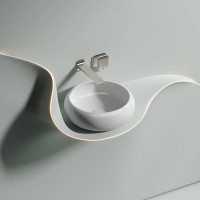 Раковина-чаша Ceramicanova Element 36 CN6050 Белая глянцевая фарфор накладная