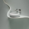 Раковина-чаша Ceramicanova Element 36 CN6050 Белая глянцевая фарфор накладная