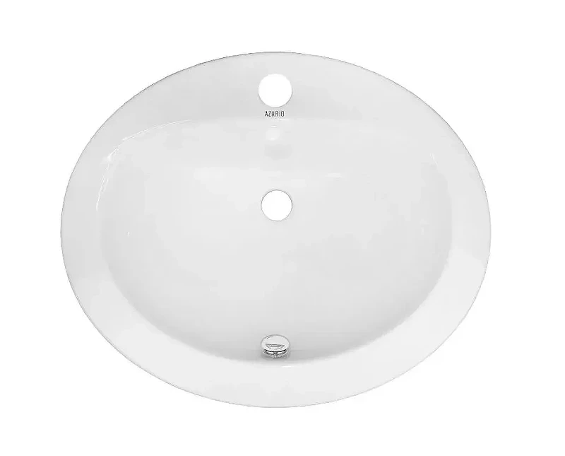 Раковина встраиваемая сверху Azario 51 AZ-6001 цвет Белый
