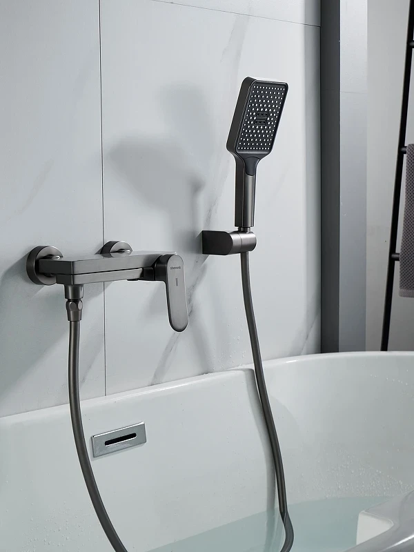 Смеситель для ванны Shevanik S4552T цвет Оружейная сталь