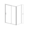 Душевой уголок Vincea Alpha 150x90 VSR-3AL9015CL профиль Хром стекло прозрачное