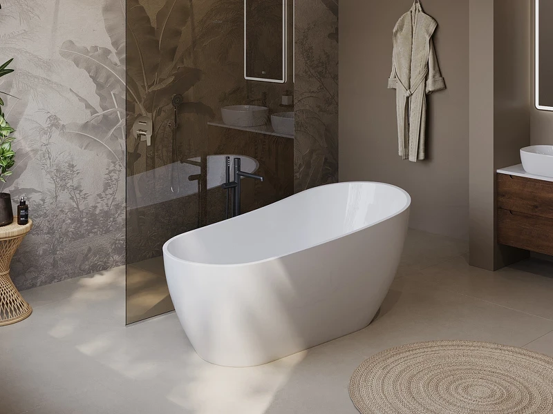 Акриловая ванна BelBagno 170x80 BB704-1700-800-K без гидромассажа
