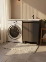 Тумба под раковину Uperwood Magenta 120 5930205158 цвет Черный матовый