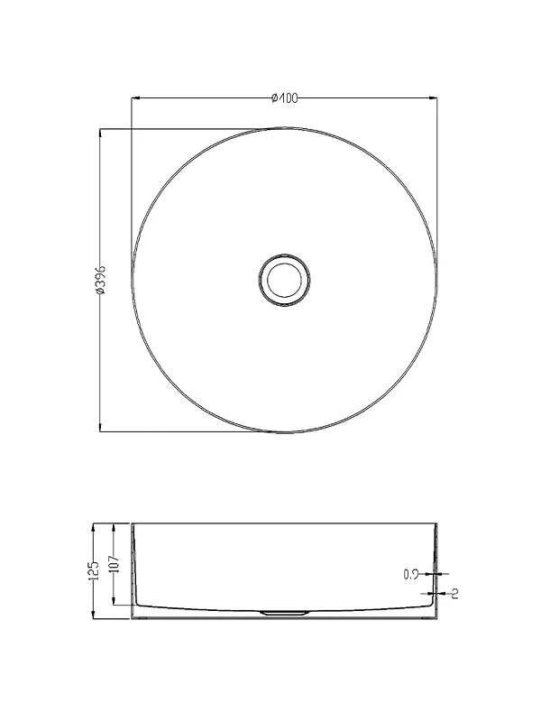 Раковина-чаша AltroBagno Luna 40 001004 BrAn цвет Состаренная бронза
