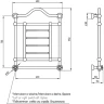 Электрический полотенцесушитель Migliore Edward 85x68 L 20310 Золото латунь
