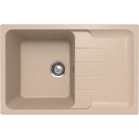 Кухонная мойка Ulgran Quartz Gerda 780-03 Десерт искусственный камень (литьевой мрамор) встраиваемый
