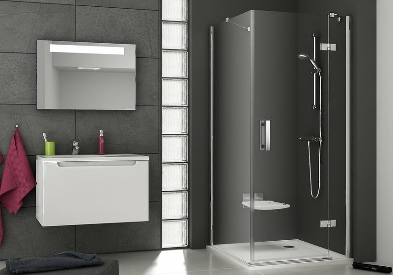 Душевая стенка Ravak SmartLine SMPS-100 R 9SPA0A00Z1 профиль Хром стекло Transparent