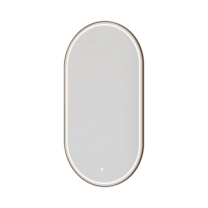 Зеркало Boheme Modern 60 568-BRB с подсветкой цвет Брашированная бронза с сенсорным выключателем и подогревом