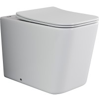 Унитаз Ceramicanova Cubic CN1809 приставной с сиденьем Микролифт фарфор приставной