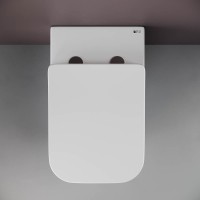 Унитаз Ceramicanova Cubic CN1809 приставной с сиденьем Микролифт фарфор приставной