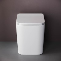 Унитаз Ceramicanova Cubic CN1809 приставной с сиденьем Микролифт фарфор приставной