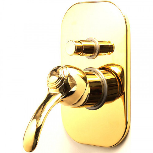 Смеситель для душа Webert Aurora AU860101010 Золото встраиваемый