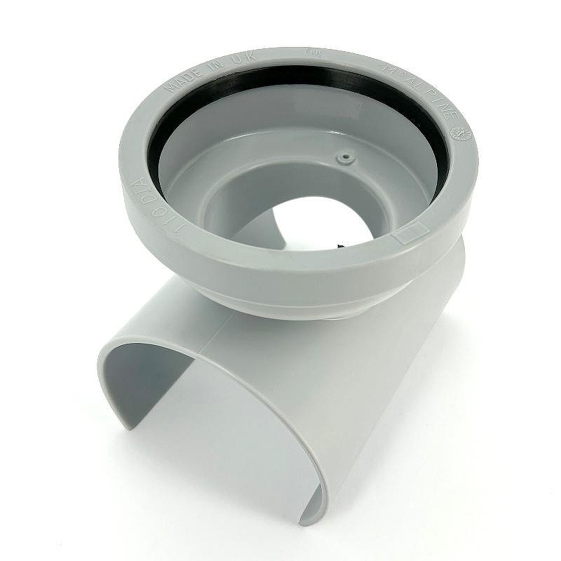 Врезка в канализационную трубу McAlpine MRSOB-110 цвет Серый