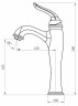 Комплект смесителей BelBagno Tiffani TIF-LMC-VASM-CRM