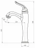 Комплект смесителей BelBagno Tiffani TIF-LMC-VASM-CRM