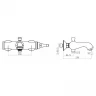 Комплект смесителей BelBagno Tiffani TIF-LMC-VASM-CRM
