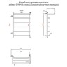 Водяной полотенцесушитель Aringa Римини 50x80x50 L AR03022CH с полкой Хром