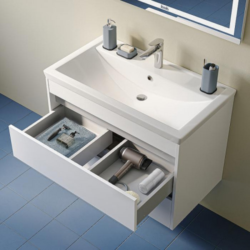 Тумба под раковину Iddis Zodiac X 80 ZDX80W0i95 подвесная цвет Белый