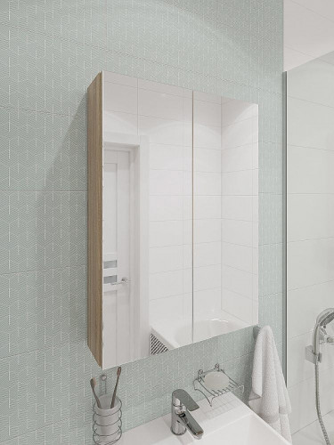 Комплект мебели для ванной DIWO Архангельск 50 цвет Белый Дуб сонома