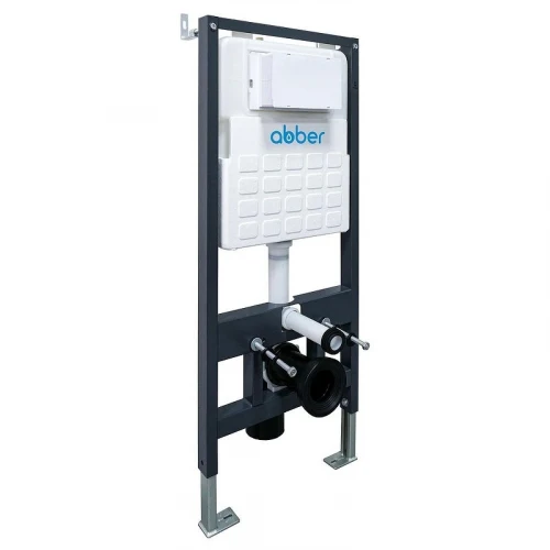 Комплект унитаза с инсталляцией Abber Rechteck AC1220TC-AC0105-AC0120 цвет Белый с сиденьем Микролифт