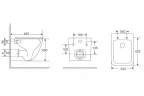 Комплект унитаза с инсталляцией Abber Rechteck AC1220TC-AC0105-AC0120 цвет Белый с сиденьем Микролифт