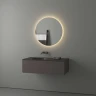 Зеркало Evoform Ledshine d70 BY 2554 с подсветкой 18 W - без выключателя - теплый белый свет стекло