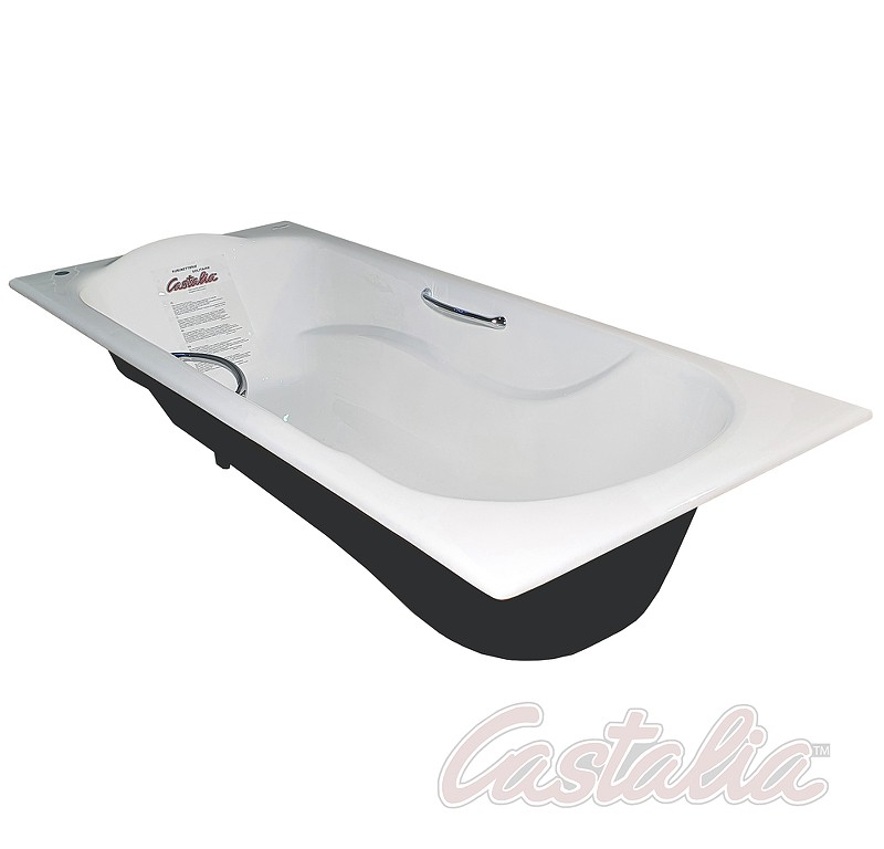 Чугунная ванна Castalia Venera S2021 180х80 Ц0000150 с ручками с антискользящим покрытием