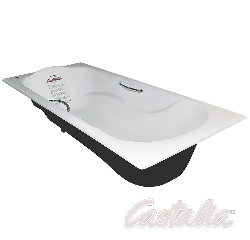 Чугунная ванна Castalia Venera S2021 180х80 Ц0000150 с ручками с антискользящим покрытием