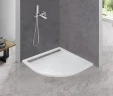 Душевой поддон из искусственного камня Cezares Tray AS 80x80 TRAY-AS-R-80-30-W Белый