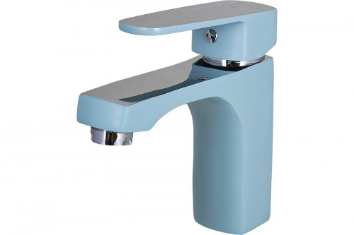 Смеситель для раковины Ekko E10303 цвет Хром Бирюзовый