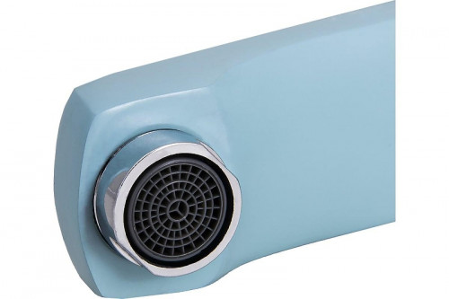 Смеситель для раковины Ekko E10303 цвет Хром Бирюзовый