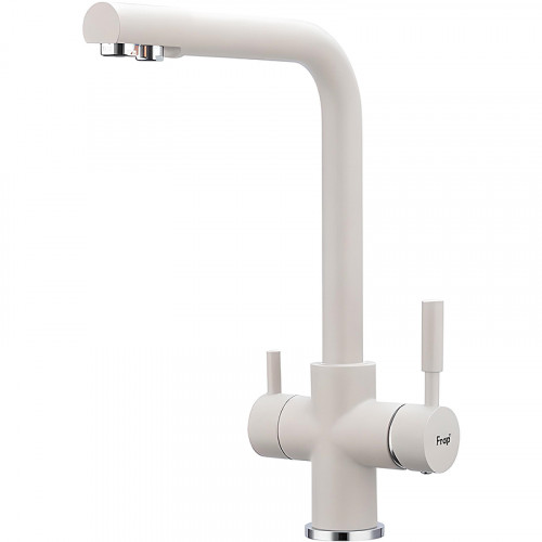 Смеситель для кухни Frap H52 F4352-24 Молочный латунь на столешницу