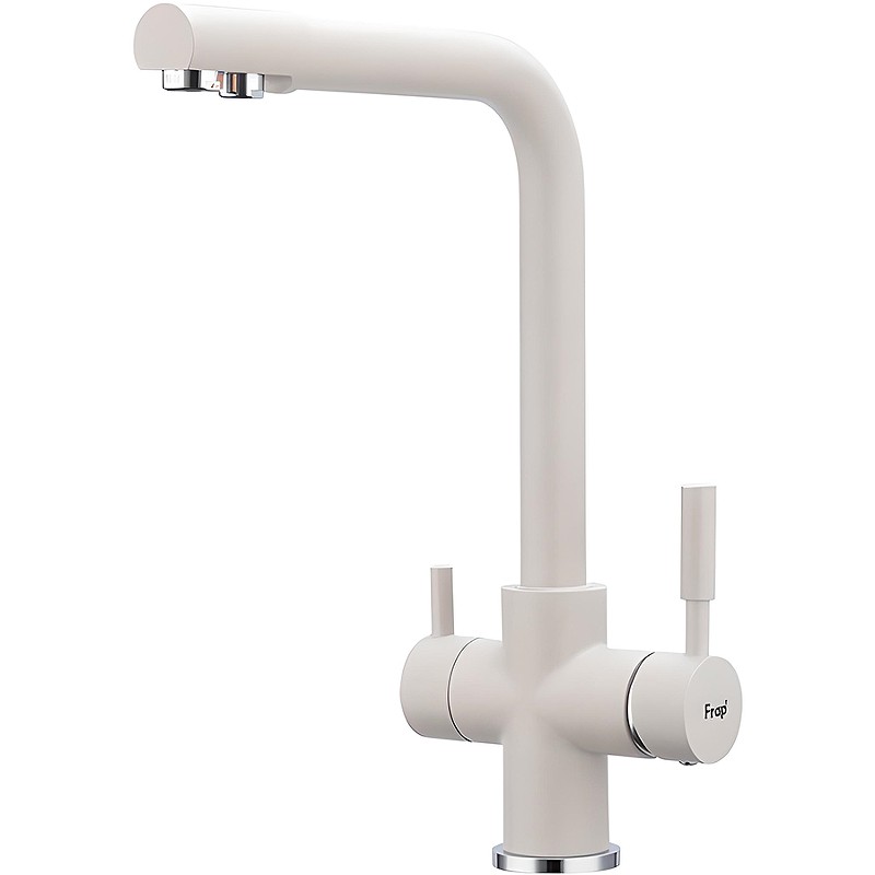 Смеситель для кухни Frap H52 F4352-24 Молочный латунь на столешницу