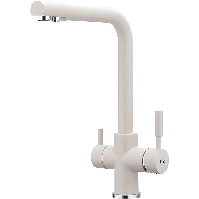 Смеситель для кухни Frap H52 F4352-24 Молочный латунь на столешницу