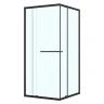 Душевой уголок Azario Monako 100x100 AZ-L47-100-MB-CL профиль Черный матовый стекло прозрачное