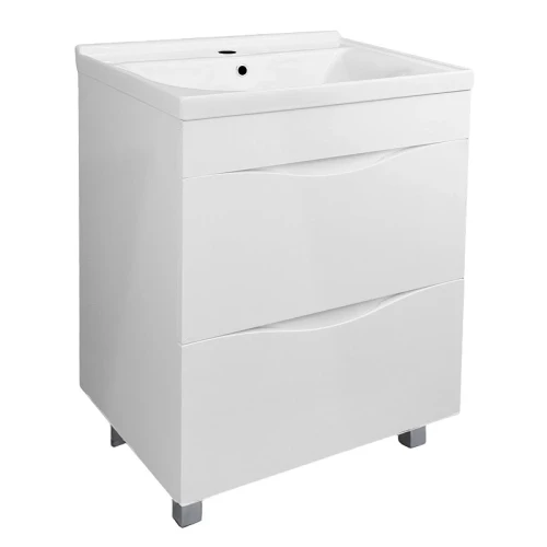 Тумба с раковиной Loranto Santorini 60 CS00105567 цвет Белый глянец
