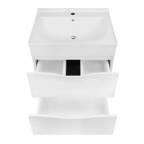 Тумба с раковиной Loranto Santorini 60 CS00105567 цвет Белый глянец