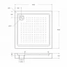 Акриловый поддон для душа BelBagno Tray 100x100 TRAY-BB-A-100-15-W Белый