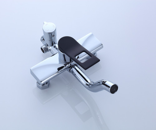 Душевая система Bronze de Luxe Element EL77/1CB Хром Черный матовый латунь на стену