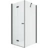 Душевой уголок New Trendy New Soleo Black 100х110 L D-0236A/D-0148B профиль Черный стекло прозрачное