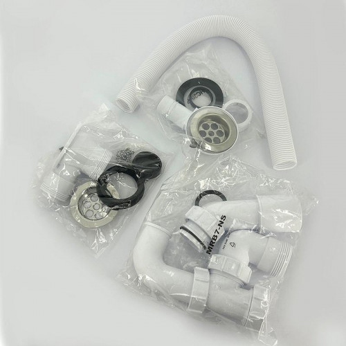 Слив-перелив McAlpine MRB1-NS цвет Белый Хром