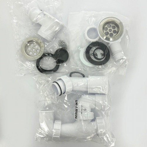 Слив-перелив McAlpine MRB1-NS цвет Белый Хром