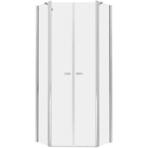 Душевой уголок New Trendy New Soleo Chrome 80х80 K-0609 профиль Хром стекло прозрачное