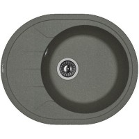 Кухонная мойка Florentina Родос-620 20.245.B0620.102 Черная искусственный камень (литьевой мрамор) встраиваемый
