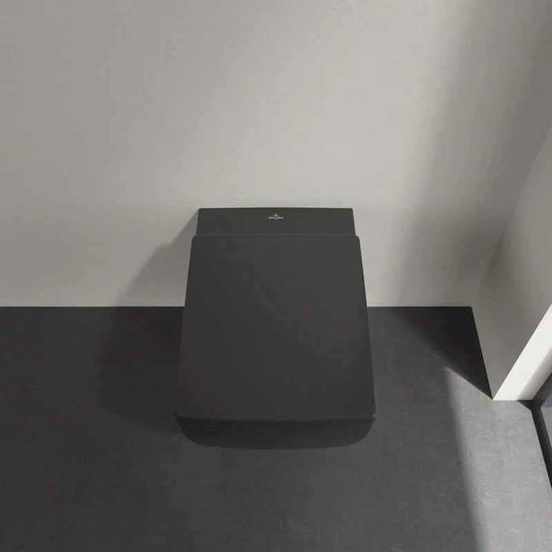 Унитаз Villeroy&Boch Memento 2.0 4633R0R7 подвесной цвет Pure Black без сиденья