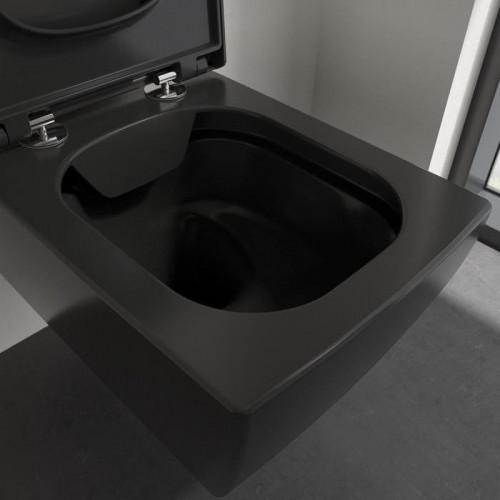 Унитаз Villeroy&amp;Boch Memento 2.0 4633R0R7 подвесной цвет Pure Black без сиденья